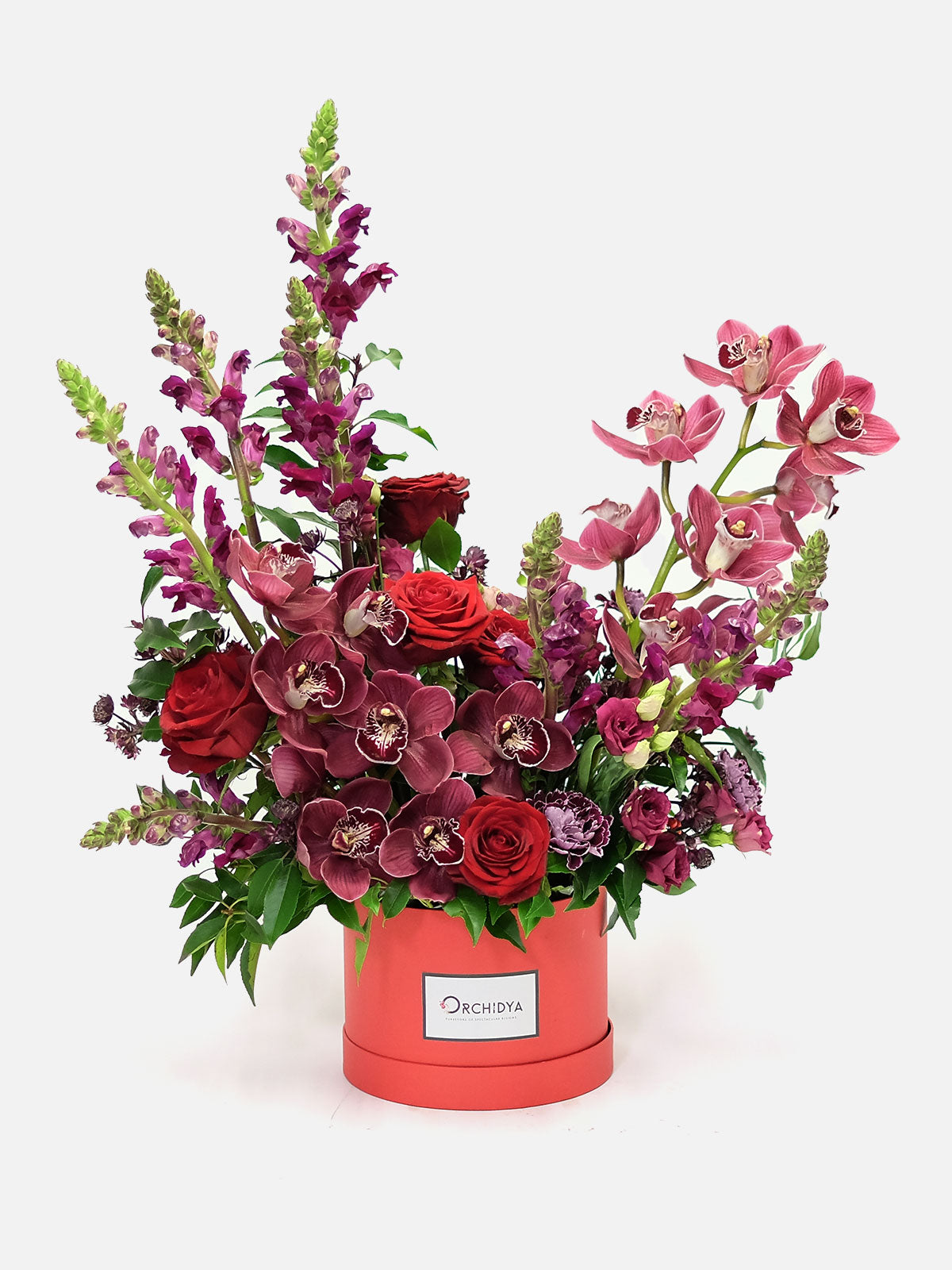 Red Orchid Red Rose Flower Box Red Flowers Flowers London red-orchid-red-rose-flower-box-red-flowers-flowers-london