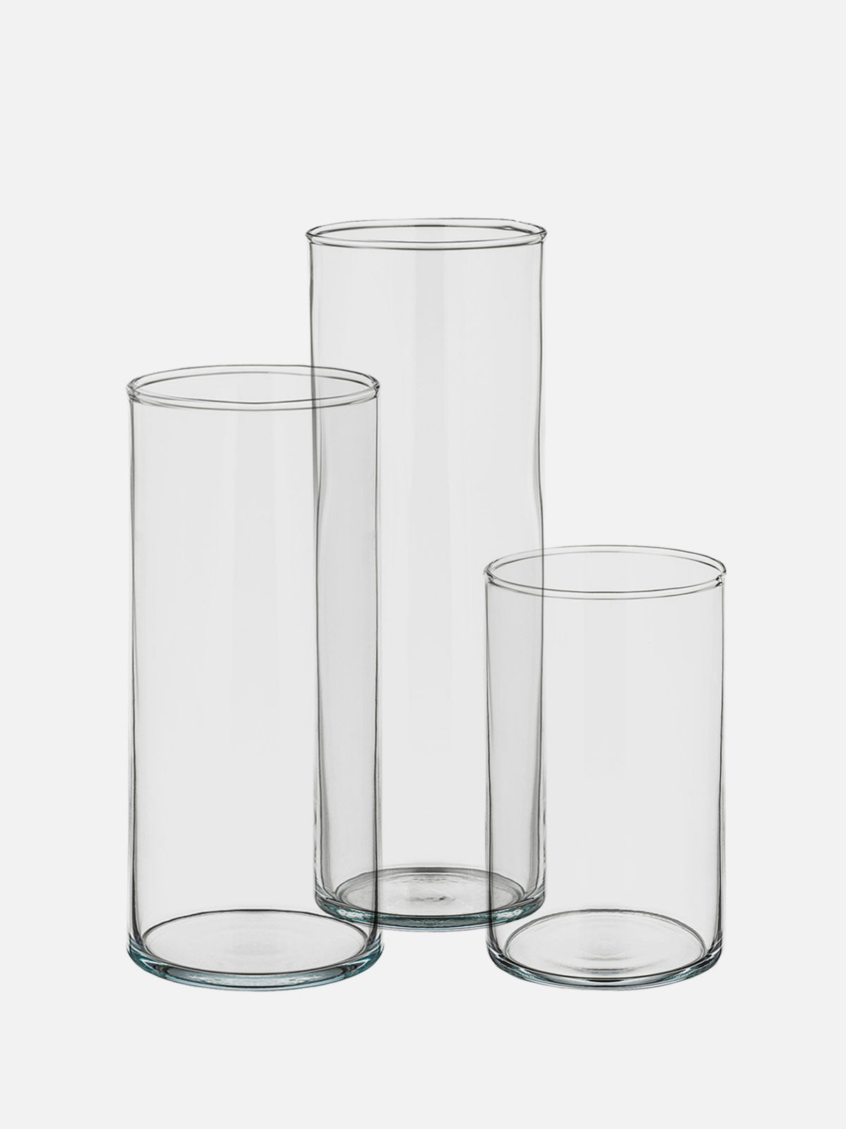 Clear Glass Vase - Medium