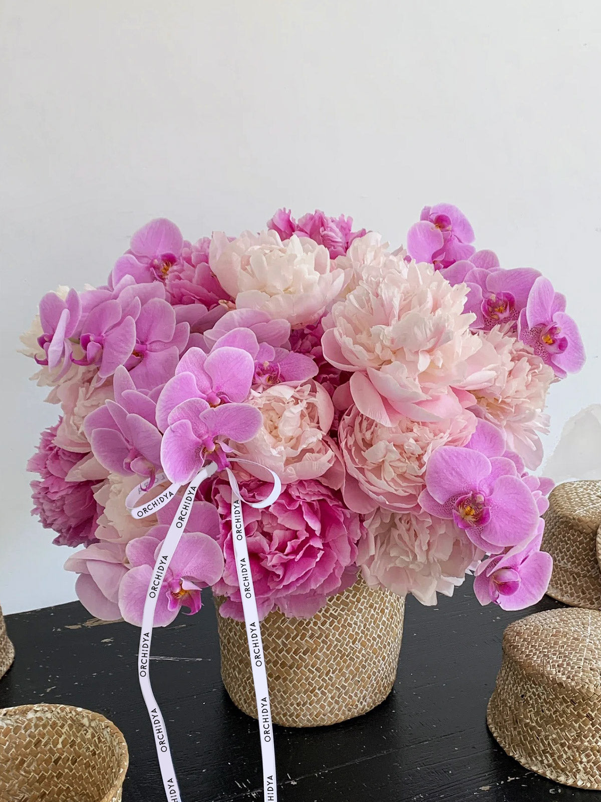 Peony Basket