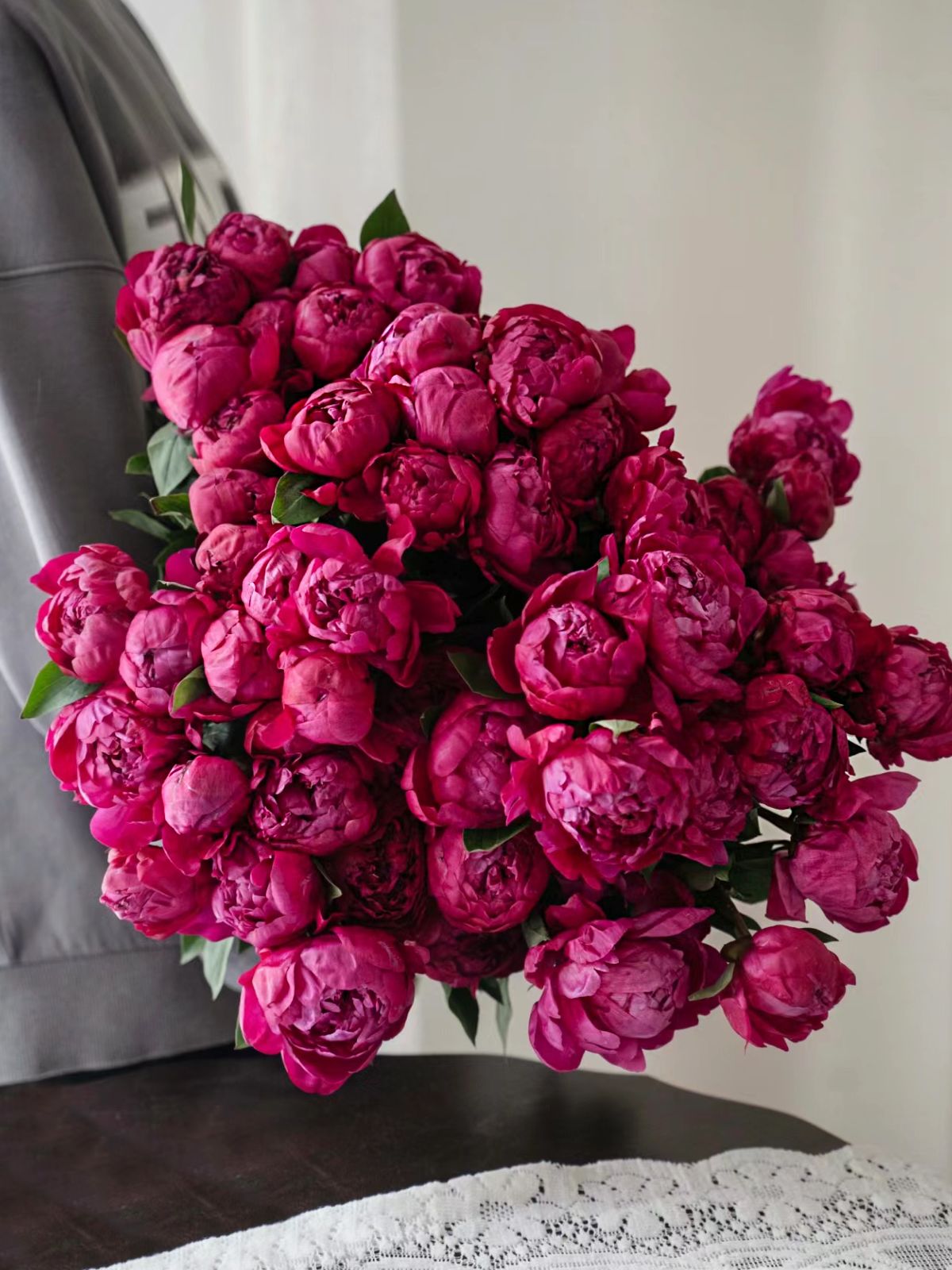 Dark Purple Peony Bouquet