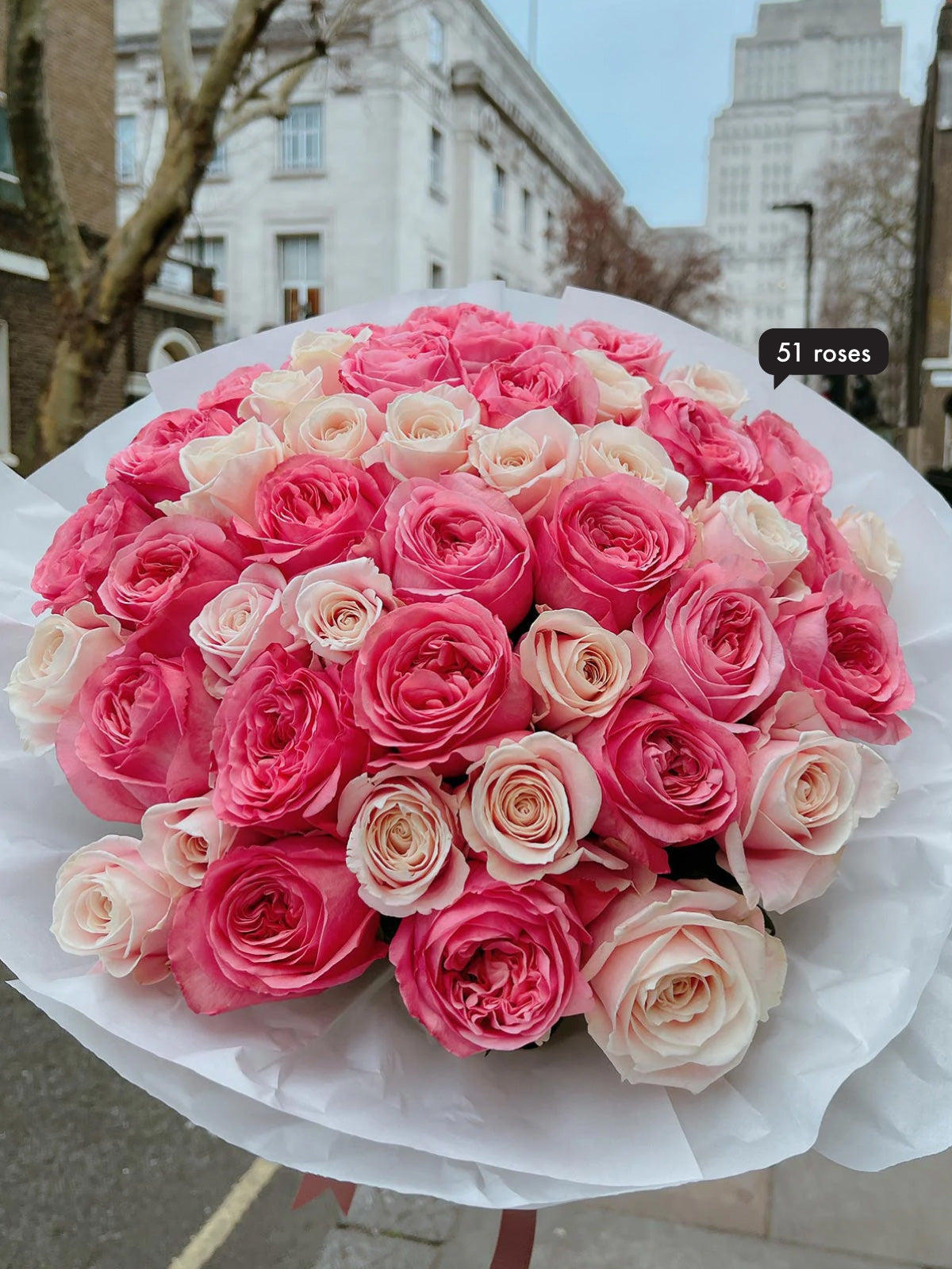 Pink Roses | Luxury Roses | Fast London Flower Delivery | Orchidya, image size:1200x1600