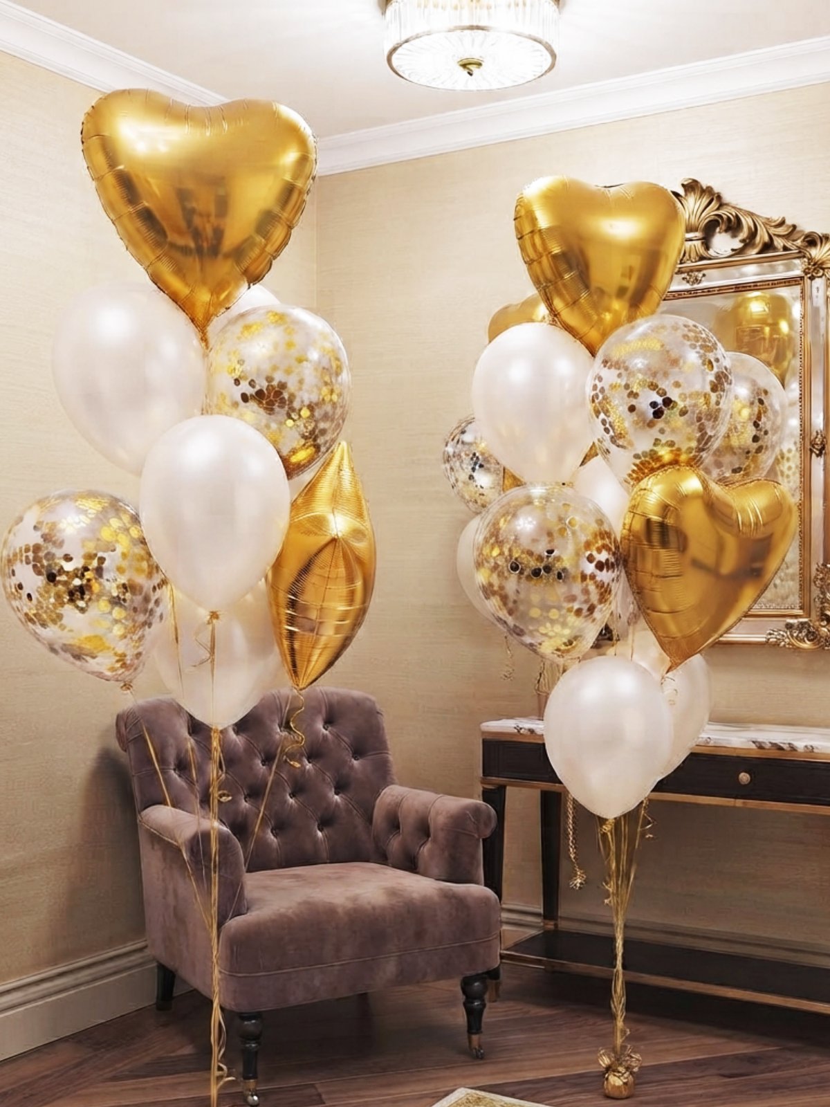 #colour_white gold confetti